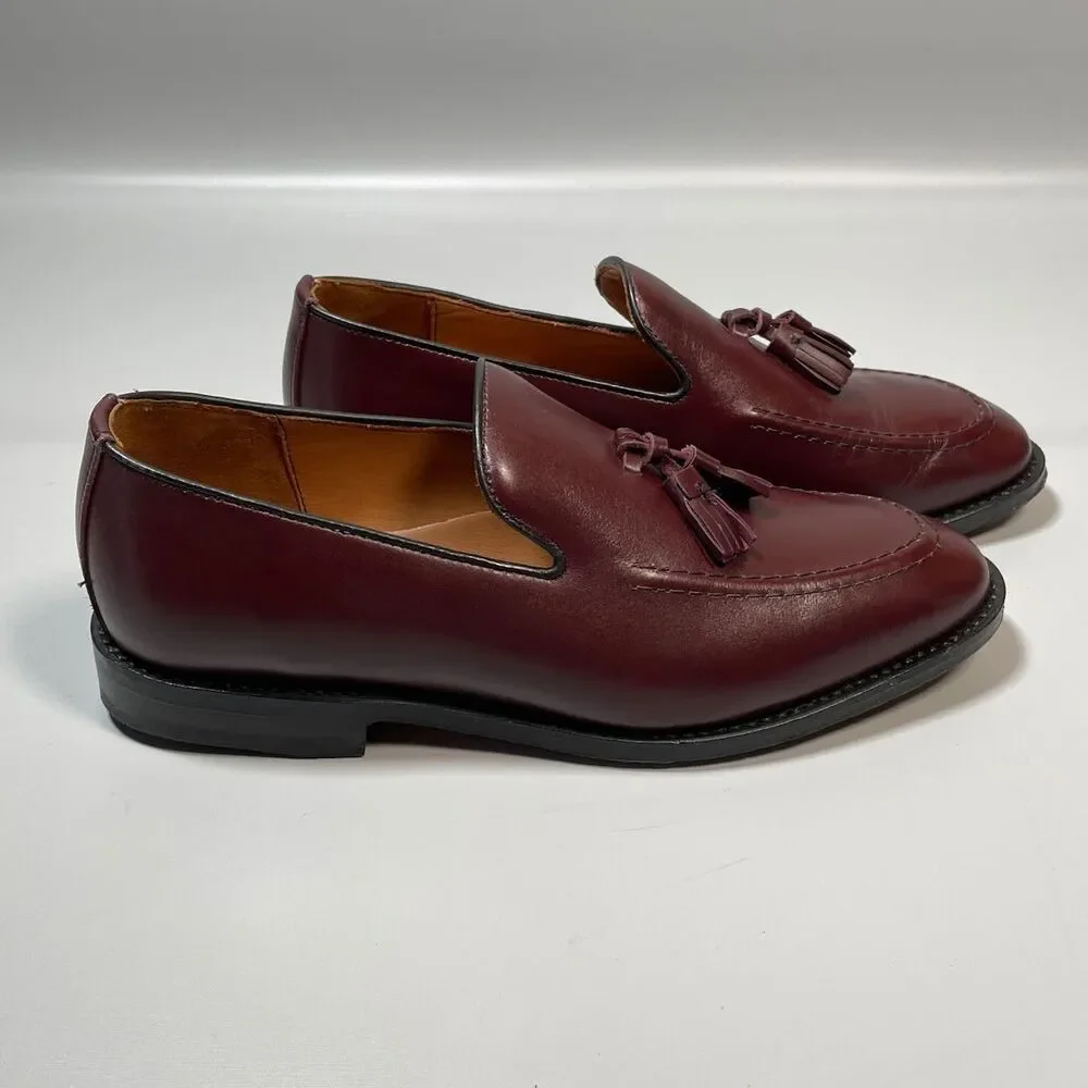 Allen Edmonds Randolph Slip-on Tassel Loafer Burgundy Slip On Men's 7.5 3E
